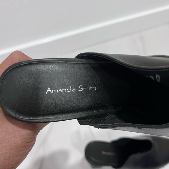 Amanda Smith Phoenix high heels Black Ankle mules 9 - Picture 3 of 10